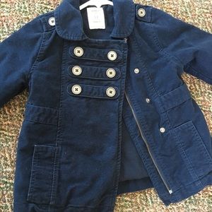 5T Velvet Coat- Old Navy